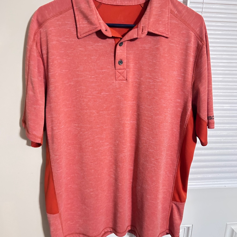 Ascend Orange Cotton Blend Polo Shirt with Classic Collar